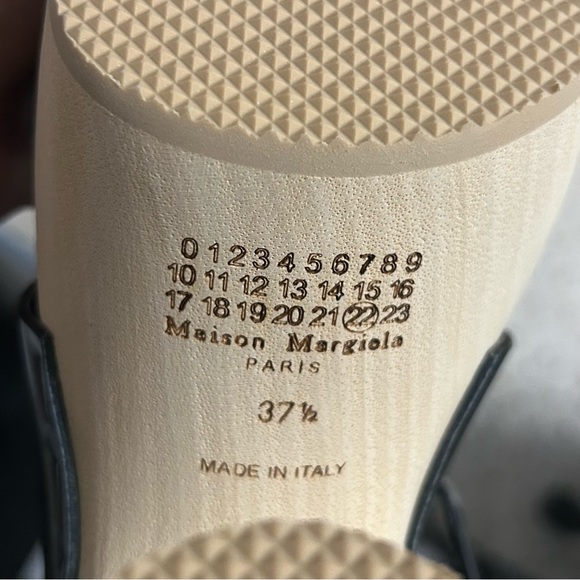 New Maison Margiela Leather Tabi Platform Sandals - Picture 8 of 9